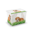 意大利原产KIS食品级环保收纳箱储物箱附滚轮猫狗图案XL 白色