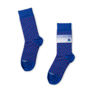 新西兰原产Cosy Toes美利奴羊毛中筒袜羊毛袜子蓝色点状