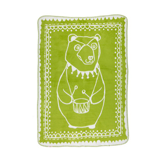 瑞典fabulous goose棉质婴儿毯75x100cm马戏团小熊