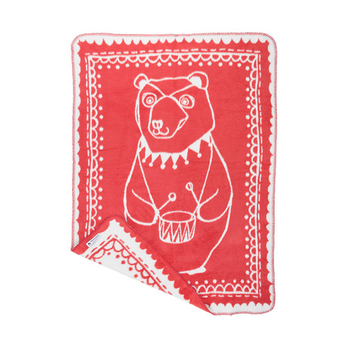 瑞典原产fabulous goose 棉质婴儿毛毯童毯盖毯马戏团小熊 粉红
