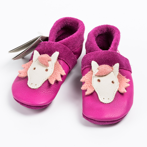 德国原产Pantolinos植物软皮学步鞋儿童鞋（马头） 粉色 S