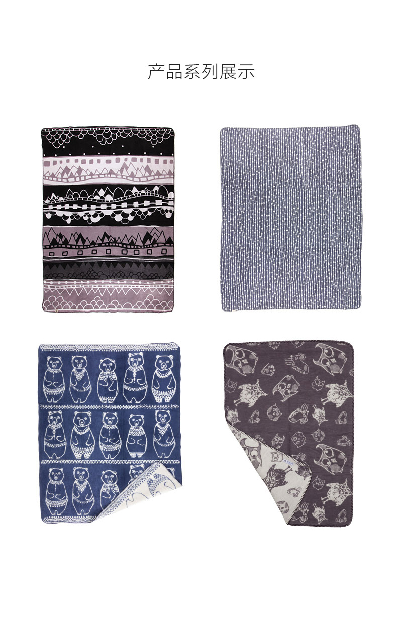 瑞典原产fabulous goose 棉质婴儿毛毯童毯盖毯风景 红色