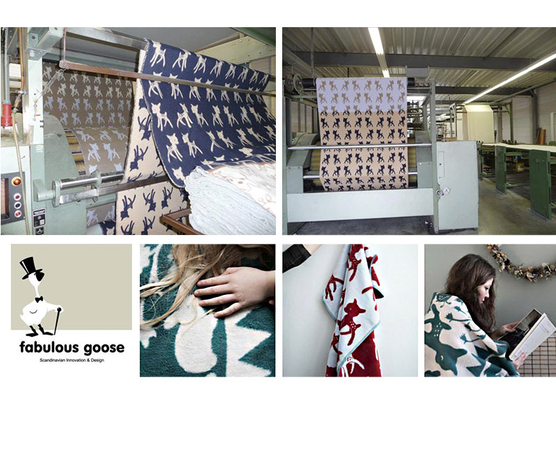 瑞典原产fabulous goose 棉质婴儿毛毯童毯盖毯风景 红色