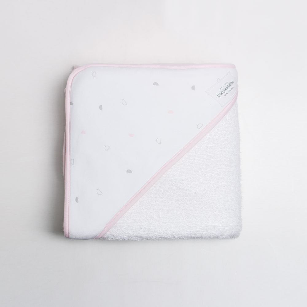 西班牙bonjourbebe多功能连帽浴巾浴袍毛巾