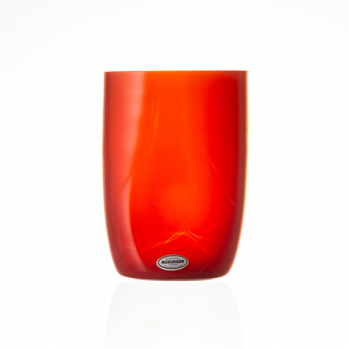奥地利原产Kisslinger Kristall手工吹制挤压杯水晶玻璃水杯 红色