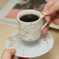 德国Könitz 金色大理石纹意式简约 咖啡杯马克杯杯碟套装 咖啡杯