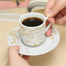 德国Könitz 金色大理石纹意式简约 咖啡杯马克杯杯碟套装 咖啡杯