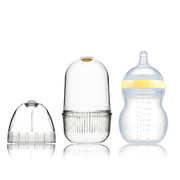 韩国原产Mamachi 宽口径全硅胶奶瓶260ml精装（3-6个月）