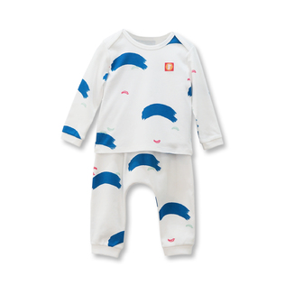 韩国原产philli imps精梳棉婴幼儿内衣宝宝长袖长裤开肩