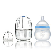 韩国原产Mamachi 宽口径全硅胶奶瓶160ml精装1孔0-3个月