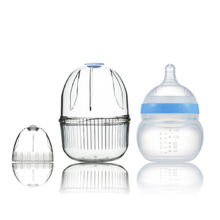 韩国原产Mamachi 宽口径全硅胶奶瓶160ml精装1孔0-3个月