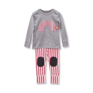 韩国原产philli imps精梳棉婴幼儿内衣宝宝长袖长裤开肩