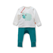 韩国原产philli imps精梳棉婴幼儿内衣宝宝长袖长裤开领