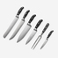 意大利原产VALGOBBIA厨房刀具餐叉套装刀架刀座 锻造系列 黑色