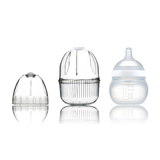 韩国原产Mamachi 宽口径全硅胶奶瓶160ml精装1孔0-3个月