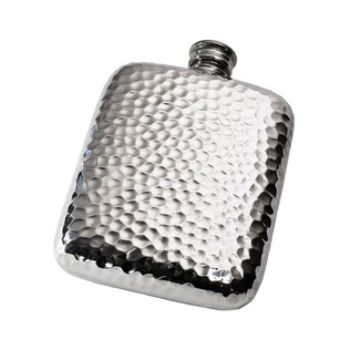 英国原产WENTWORTH PEWTER锡制酒壶便携酒壶锤纹酒壶