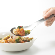 日本原产YOSHIKAWA EATOCO系列 Suqu不锈钢可挂式汤勺分餐勺 银色