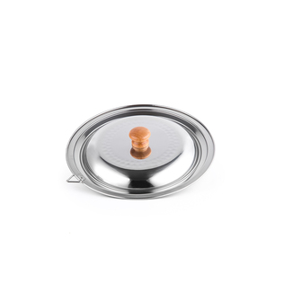 日本原产YOSHIKAWA不锈钢锅盖适用于16-18cm雪平锅