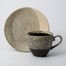 日本原产AITOGlaze works美浓烧陶瓷杯碟套装 珊瑚灰