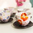 日本原产AITO抚松庵系列美浓烧陶瓷茶杯托茶具5件套 彩色