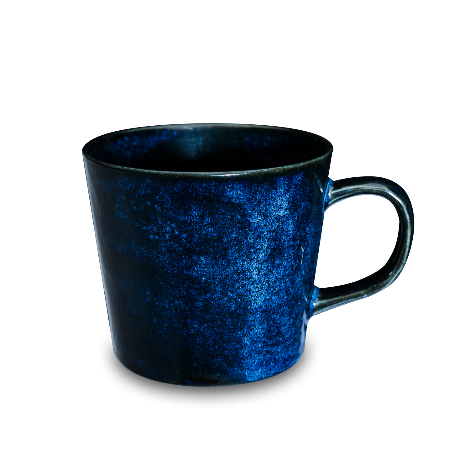 日本原产AITO Natural color美浓烧陶瓷摩登色马克杯 蓝色