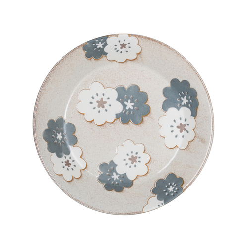 日本原产AITO Nordic Flower 美浓烧陶瓷碗碟冬雪 餐碟