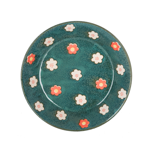 日本原产AITO Nordic Flower美浓烧陶瓷碗碟花朵春意 餐碟