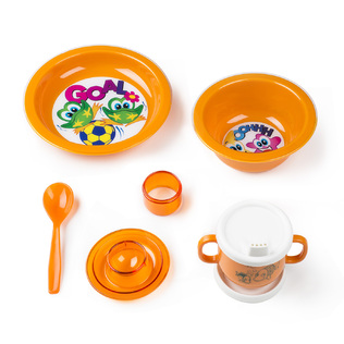 意大利原产Cosmoplast儿童餐具  宝宝汤碗 宝宝水杯