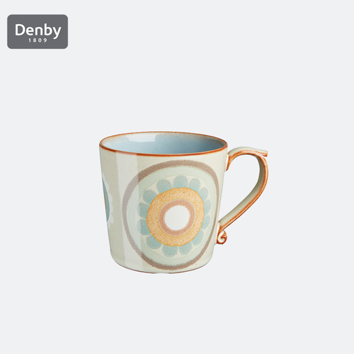 英国Denby典藏蔚蓝系列 陶瓷马克杯 水杯 蔚蓝
