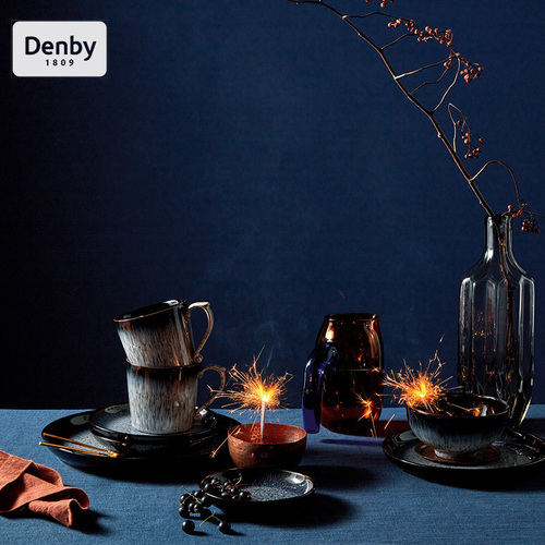 英国Denby黑露系列 典藏马克杯 陶瓷马克杯 陶瓷水杯 黑露