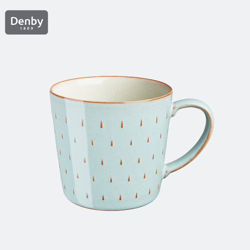 英国原产Denby心雨系列 陶瓷马克杯陶瓷水杯 天蓝心雨