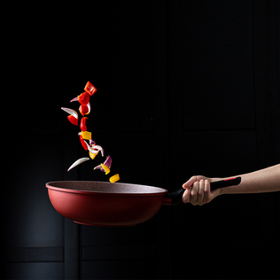 韩国原产Queen-Art Inoble涂层 不粘炒锅30cm（燃气）