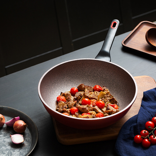 韩国原产Queen-Art Inoble涂层 不粘炒锅30cm（通用款）