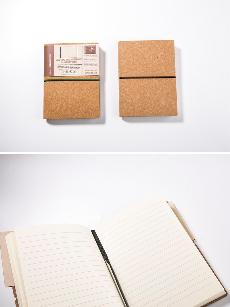 意大利原产CIAK ECO'自然色横格/空白笔记本记事本记录本  横格笔记本（小款）