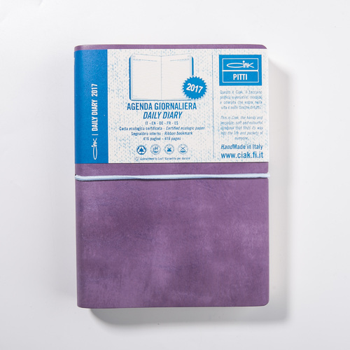意大利原产CIAK人造皮革横格笔记本记事本记录本 紫色