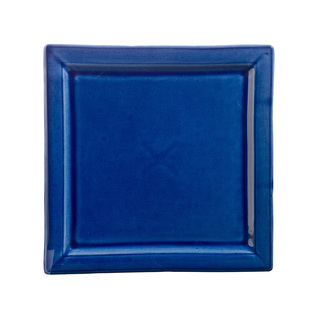 法国原产Barbotine陶制菜盘点心盘方盘