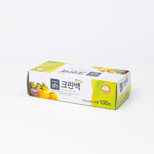 韩国原产Myungjin抽取式保鲜袋食品袋包装袋 100pcs 透明 M