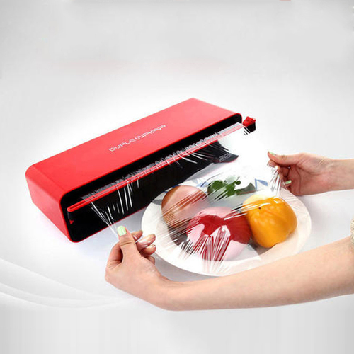 韩国原产DUPLEWRAP保鲜膜刀片切割器切割盒30cm 红色