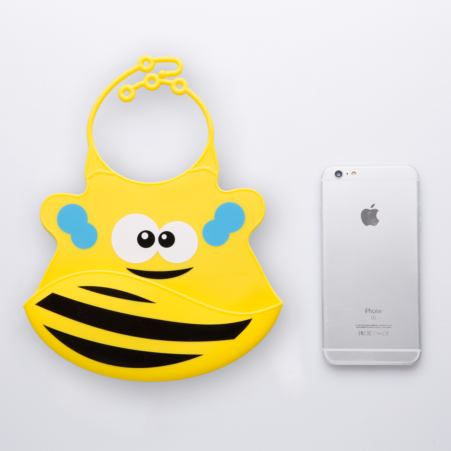 瑞典原产Virgel Technology卡通硅胶围嘴围兜饭兜小蜜蜂 黄色