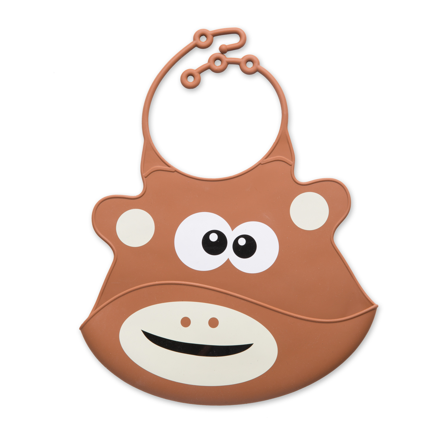 瑞典原产Virgel Technology卡通硅胶围嘴围兜饭兜小猴