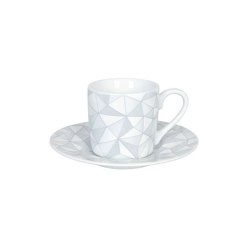 德国原产Könitz灰色几何系列 意式咖啡杯马克杯水杯咖啡杯碟 咖啡杯