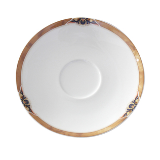 德国原产Eschenbach金边玉眼咖啡杯碟陶瓷咖啡杯碟15cm