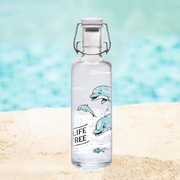 德国原产soul bottles玻璃水具水瓶快乐的海豚0.6L