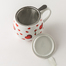 德国原产KOENITZ茶伴系列小红心瓷器水具陶瓷杯茶杯420ml 红
