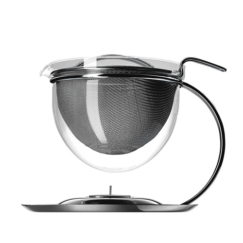 德国原产mono菲略可加热水具茶壶茶具1.5L 银色