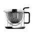 德国原产mono玻璃水具茶壶带托盘 1.5L 不锈钢