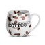 德国原产KOENITZ瓷器水具咖啡杯陶瓷马克杯咖啡伴侣420ml 米白