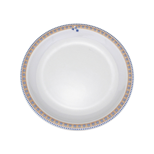 德国原产Eschenbach方格花纹咖啡盘点心盘子陶瓷盘子28cm