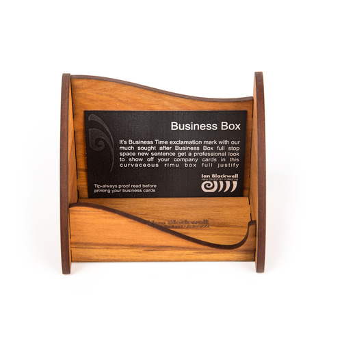 新西兰原产Ian Blackwell芮木复古立式敞口名片收纳盒 棕色