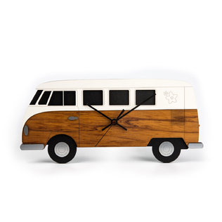 新西兰原产Ian Blacwell芮木复古大巴车造型石英机芯挂钟